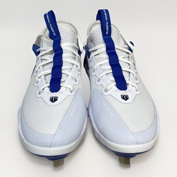 Nike Force Zoom Trout 9 Men 7 Elite Metal White Blue Baseball Cleats FB2906-105